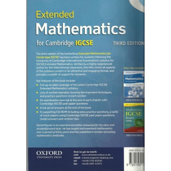 Extended Mathematics for Cambridge I.G.C.S.E